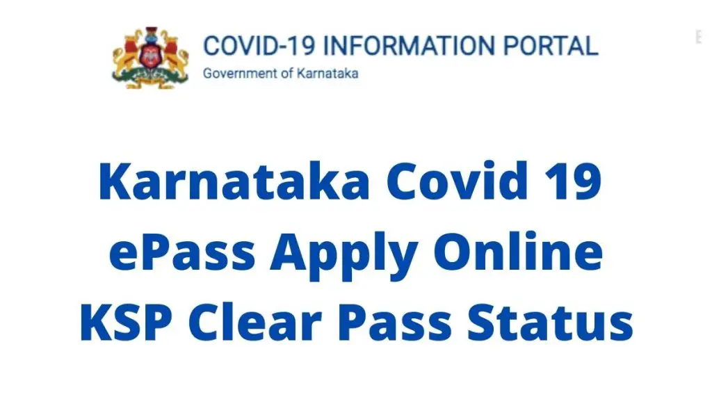 Karnataka Covid 19 Lockdown ePass Apply Online