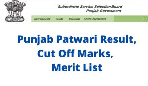 Punjab Patwari Result 2022 Date sssb.punjab.gov.in PSSSB Cut Off Marks, Merit List