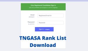 TNGASA Rank List 2022 at www.tngasa.in, TN Arts and Science College Selection List