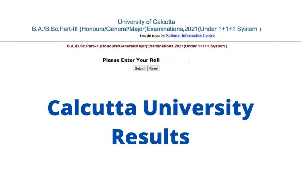 CU 6th Semester Result 2021 at wbresults.nic.in, Calcutta University Part 3 results declared