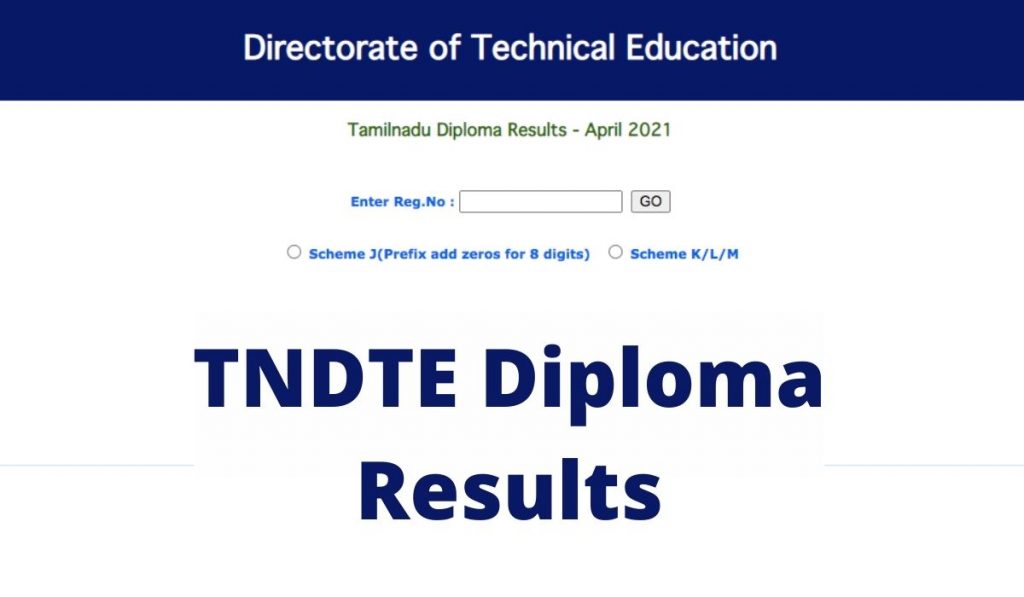 www.tndte.gov.in Diploma Results April 2021 அறிவித்தது TNDTE results Scheme wise