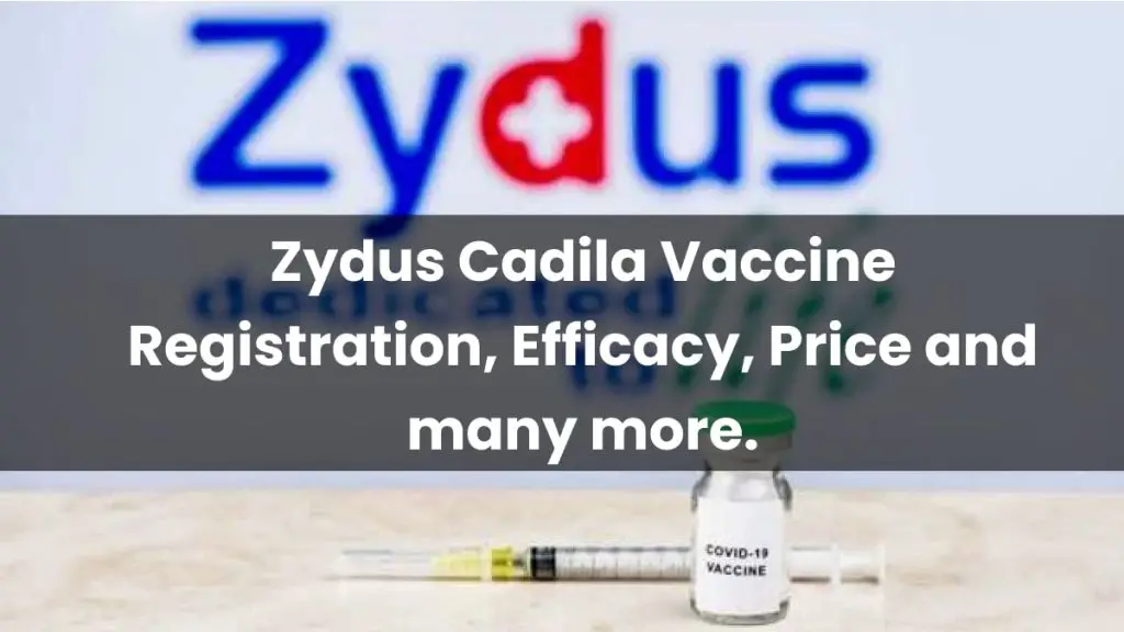 Zydus Cadila Vaccine Registration