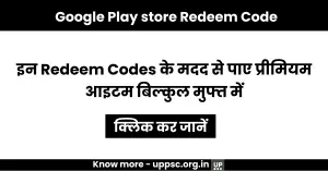 Google Play Store Redeem Code: इन Redeem Codes के मदद से पाए प्रीमियम आइटम बिल्कुल मुफ्त में