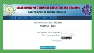 AP Polycet Hall Ticket 2022 Released, Download at polycetap.nic.in