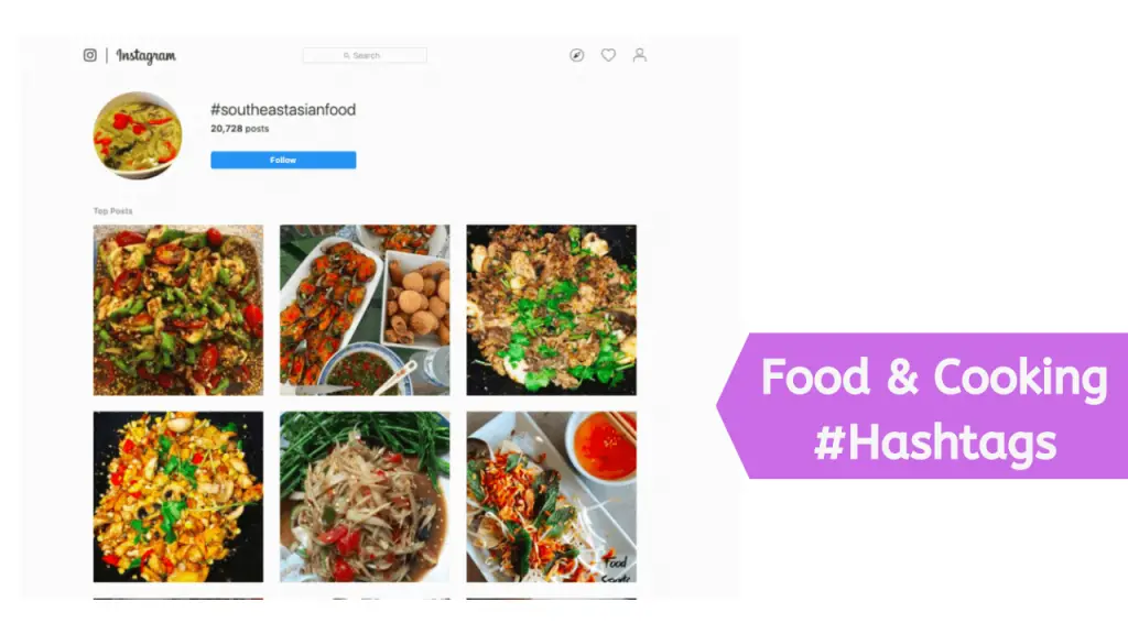 Instagram Hashtags For Food & Cooking