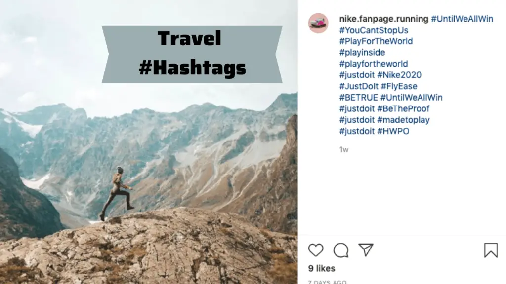 Instagram Hashtags For Travelling