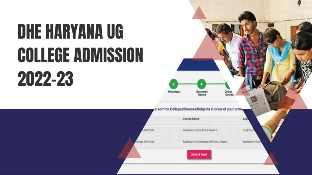 DHE Haryana UG College Admission