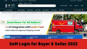 GeM Login for Buyer & Seller 2022 | GeM Portal Registration | Government e Market Place