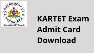 KARTET Hall Ticket 2022 sts.karnataka.gov.in Paper 1, Paper 2 Admission Card Download