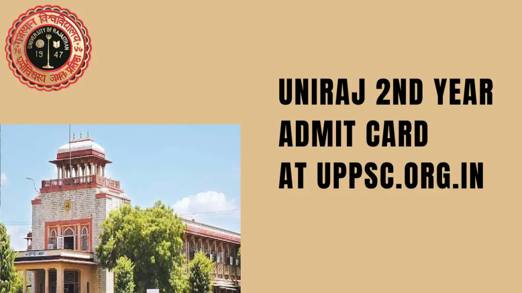 Uniraj 2nd Year Admit Card