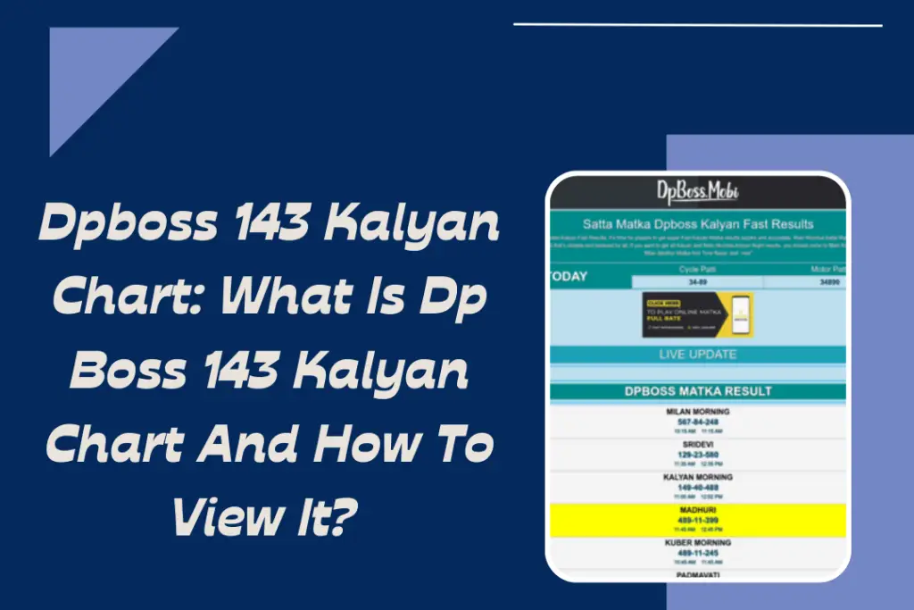 Dpboss 143 Kalyan Chart