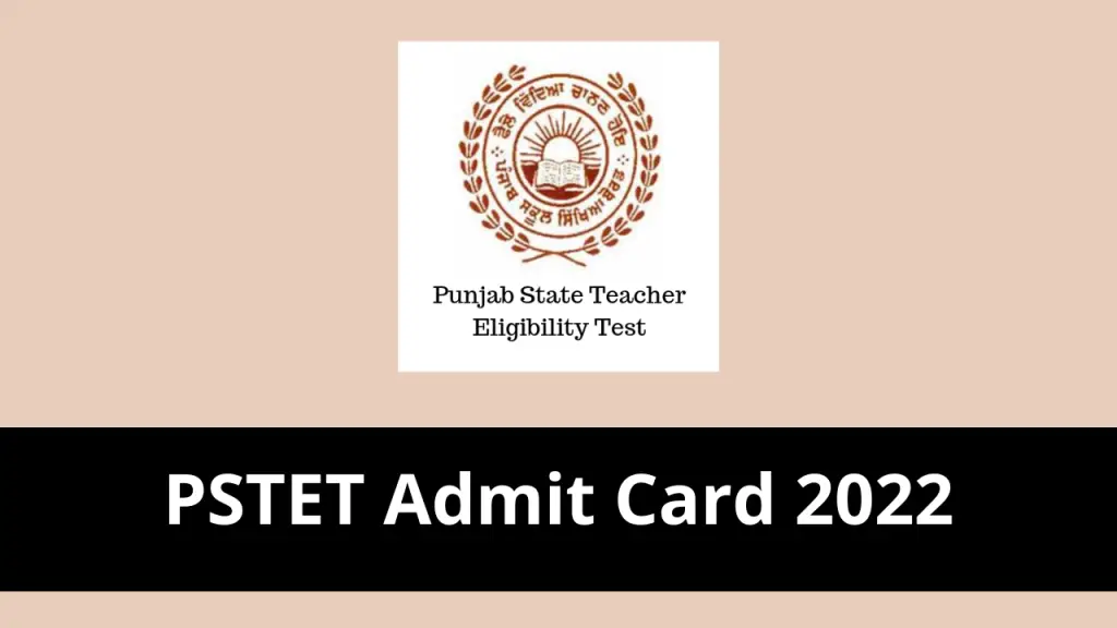 PSTET Admit Card 2022