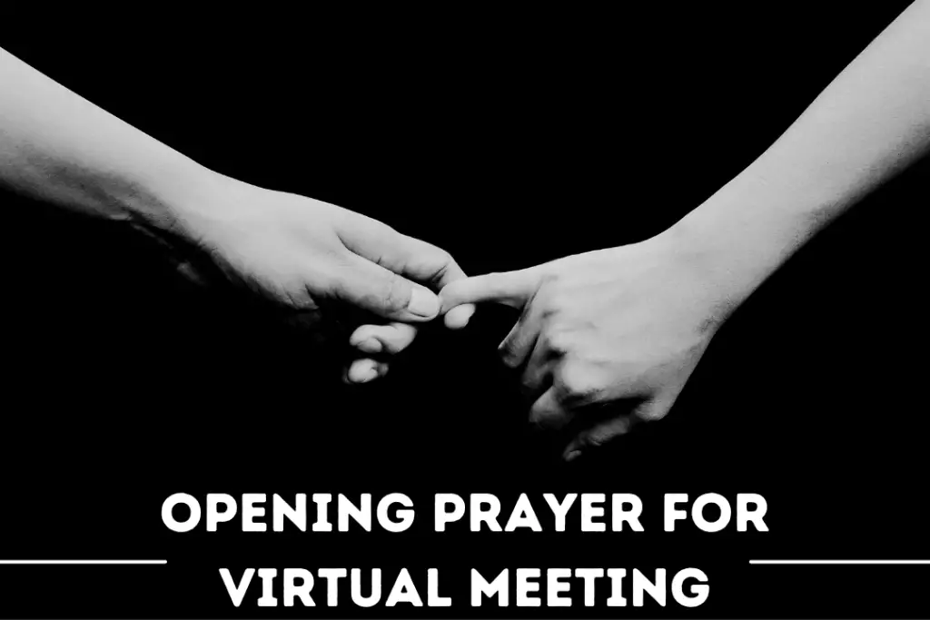 Opening Prayer For Virtual Meeting