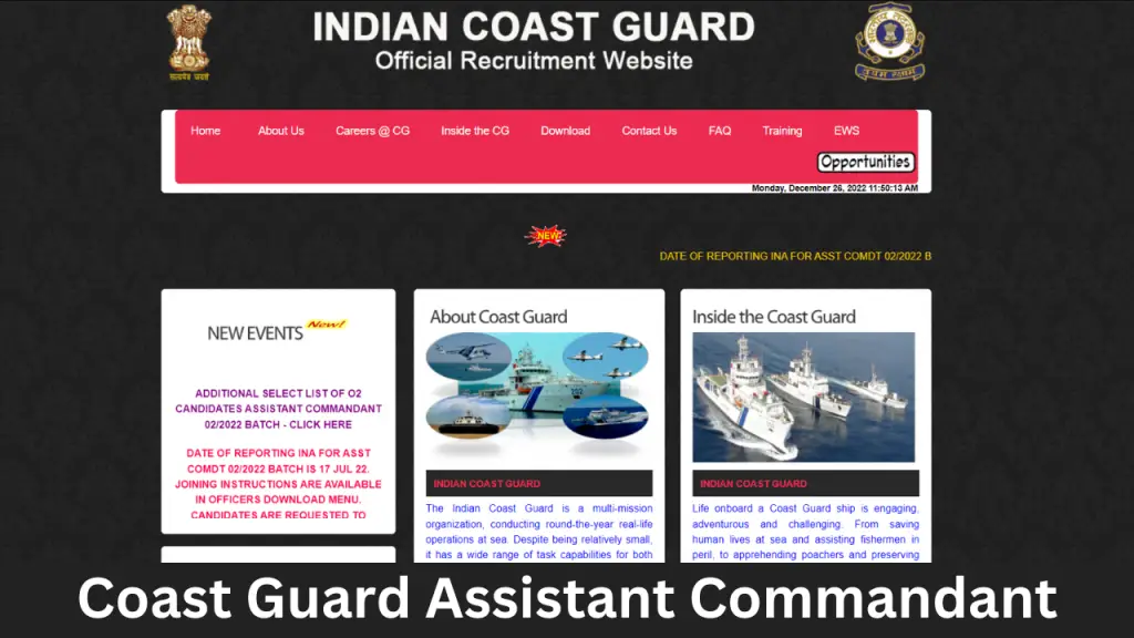 Coast Guard Assistant Commandant Result