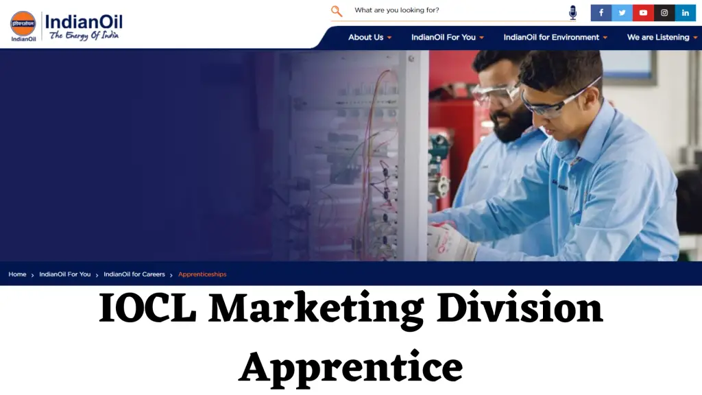 IOCL Marketing Division Apprentice