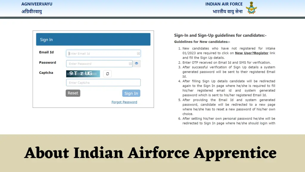 Indian Airforce Apprentice Recruitment