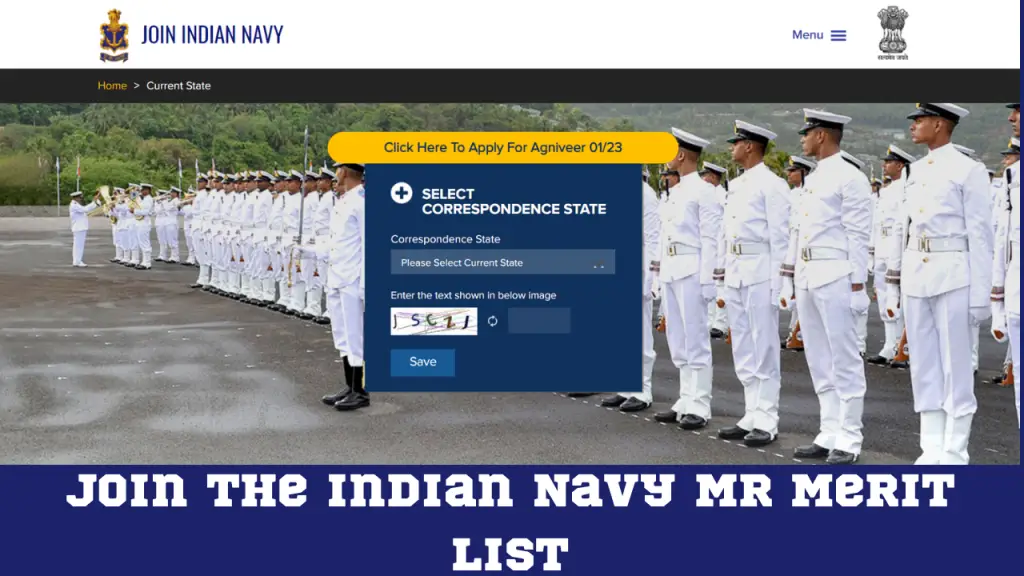 Indian Navy MR Online Form