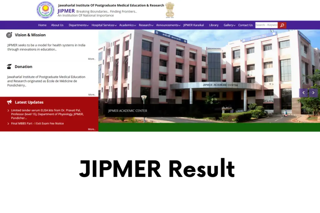 JIPMER Result