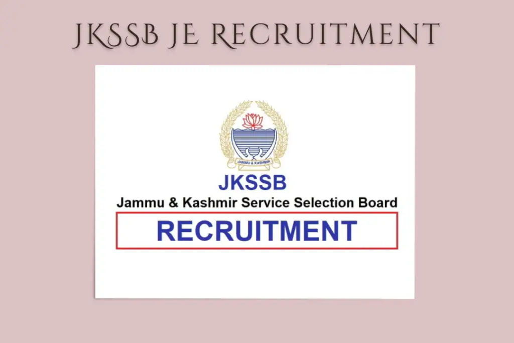 JKSSB JE Recruitment