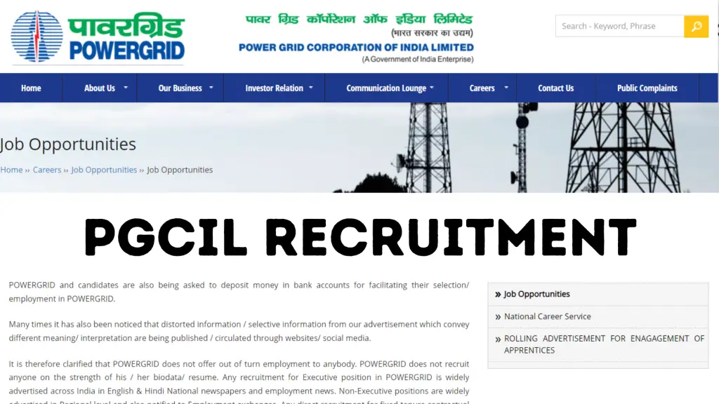 PGCIL Recruitment 2022