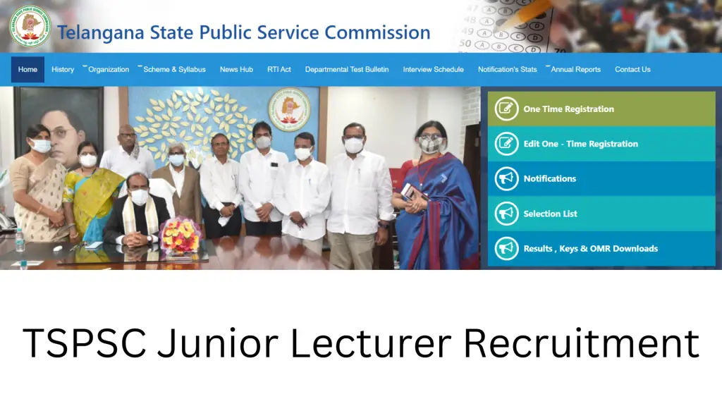 TSPSC Junior Lecturer Recruitment