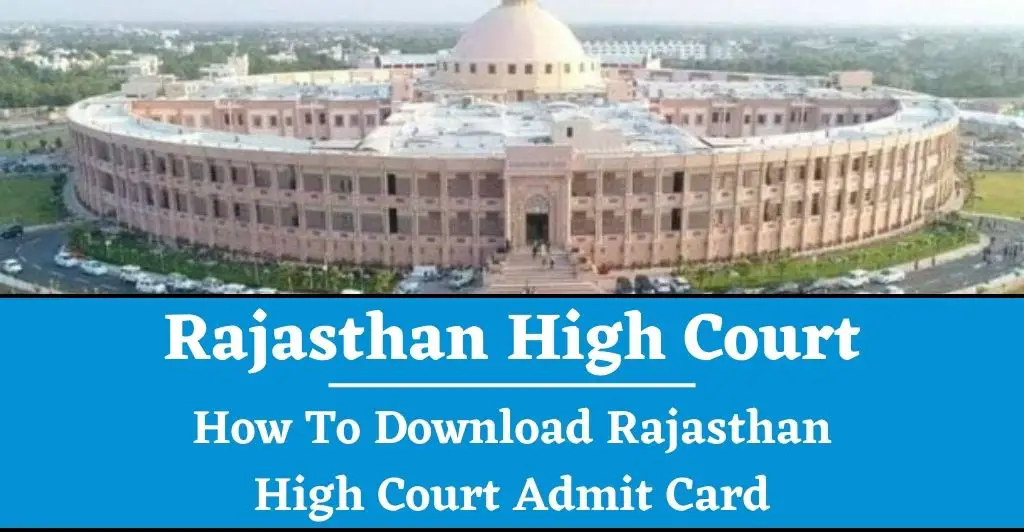 How To Download Rajasthan High Court Admit Card 2023?