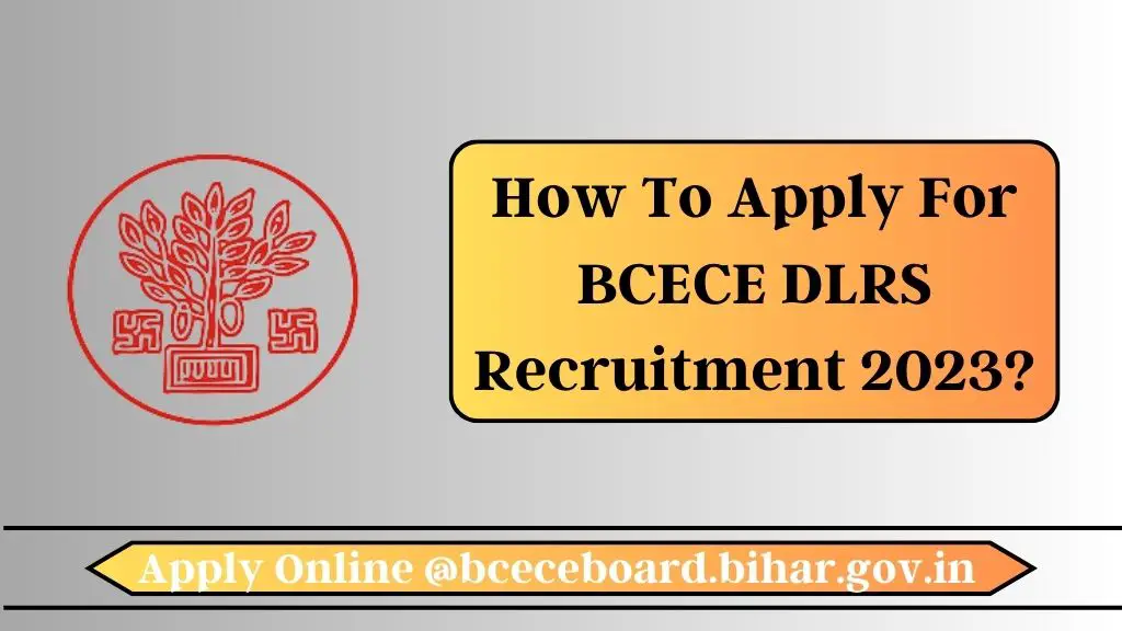 How To Apply For BCECE DLRS Recruitment 2023?