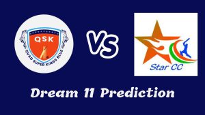 Quad Super Kings vs Star CC Dream11 Prediction Super Sixteen Knockout 4th Match(4 April)