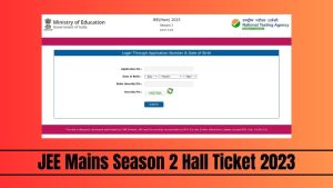 JEE Mains season 2 Hall Ticket 2023 | April 3 Exam Released | Direct Link Here