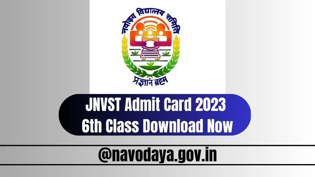 JNVST Admit Card 2023