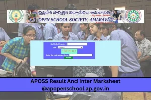 APOSS Result And Inter Marksheet 2023 @apopenschool.ap.gov.in