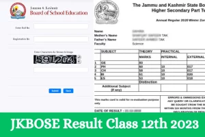 JKBOSE Class 12th Results 2023