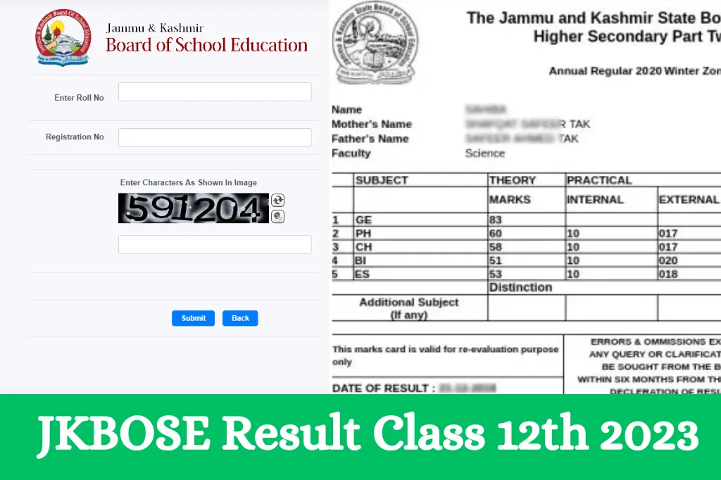 JKBOSE Class 12th Results